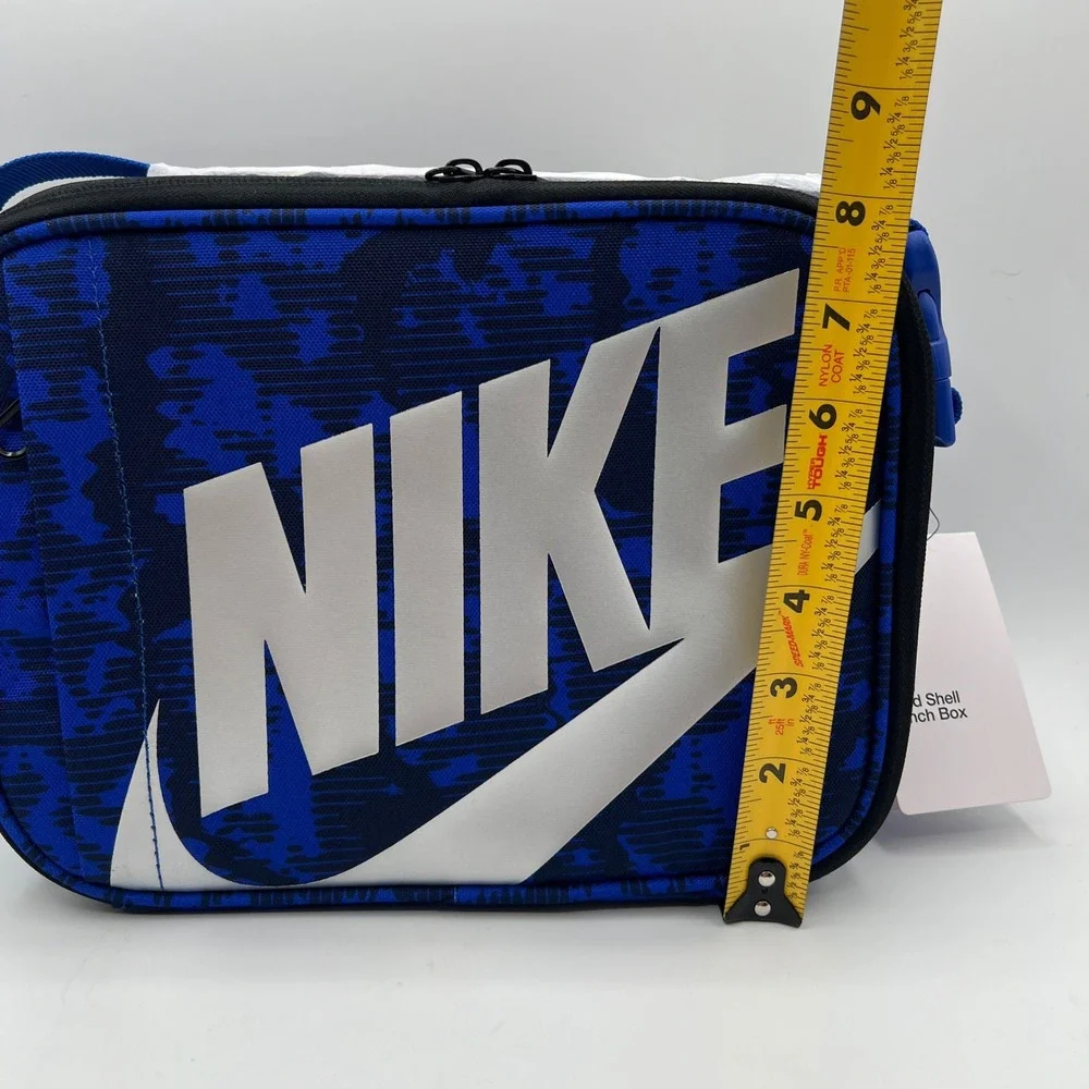 Nike Futura Fuel Hard Shell Lunch Box Game Royal Silver NWT back to school